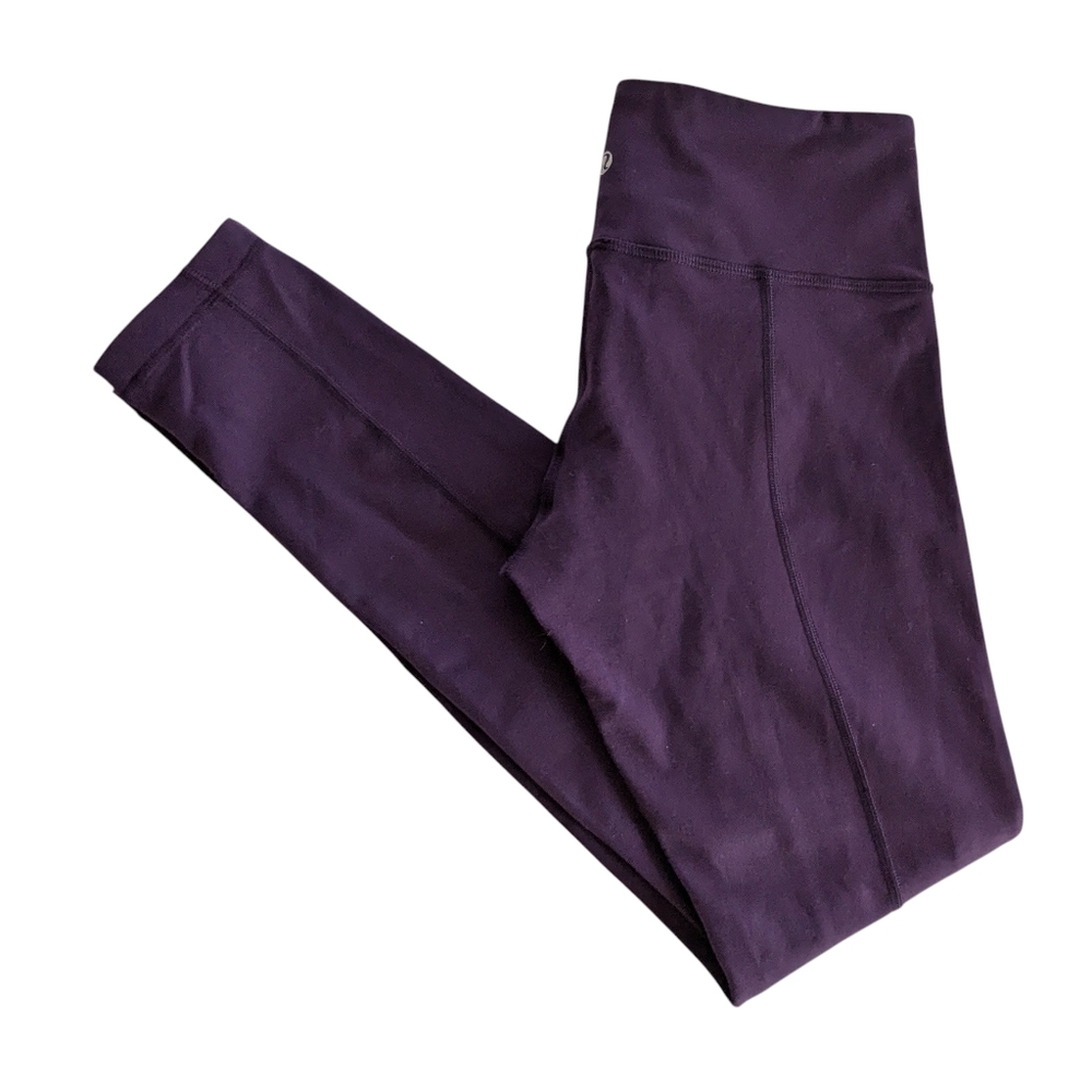 Lululemon Ruched Leggings Purple Size 8